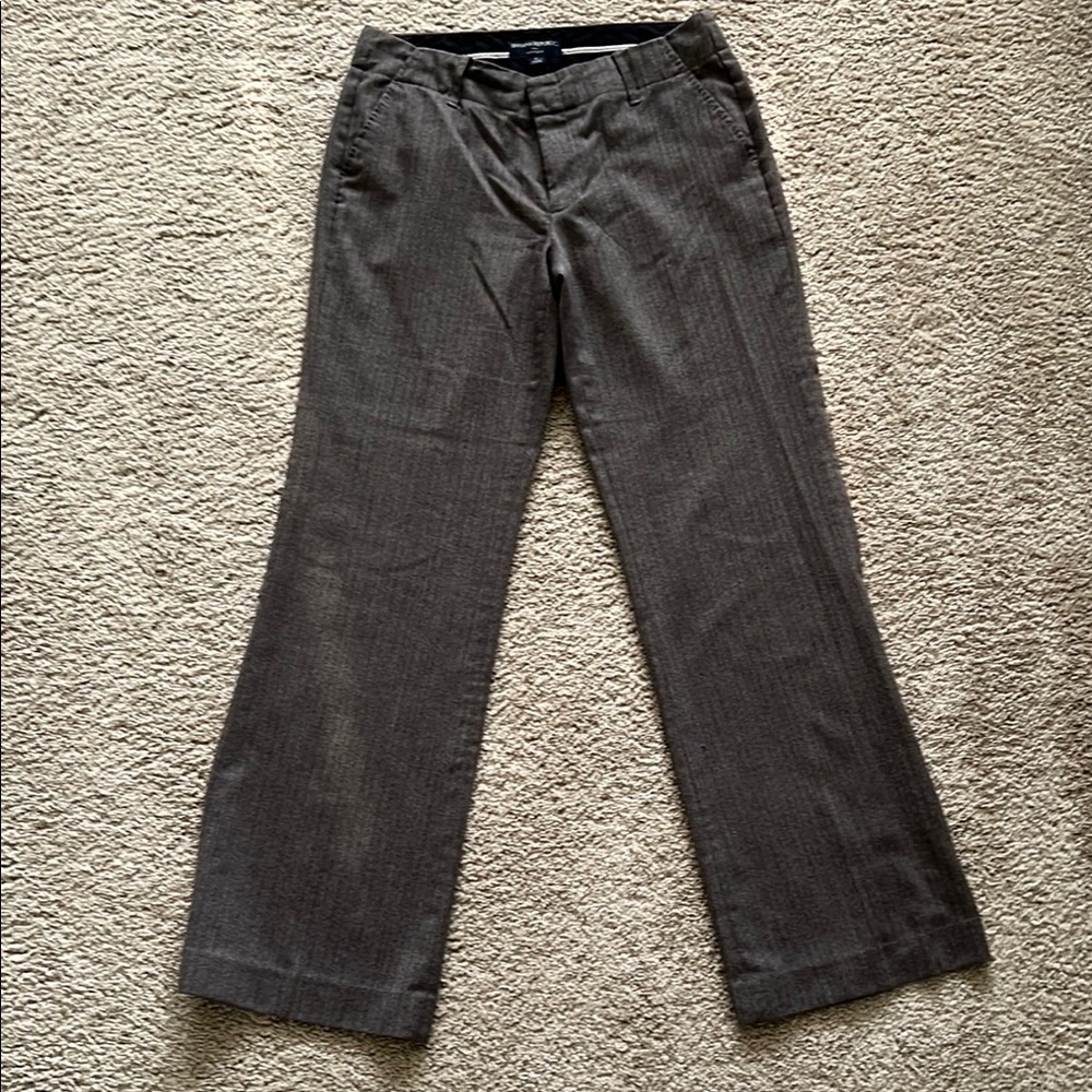 Banana Republic Gray Dress Pants Straight-Leg Classic